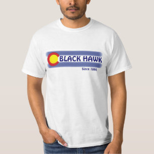 Black Hawk Colorado local flag value tee