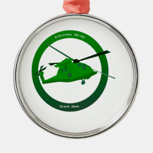 Black Hawk Metal Tree Decoration