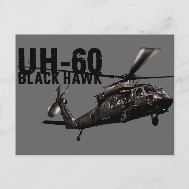 Black Hawk Postcard (Front)