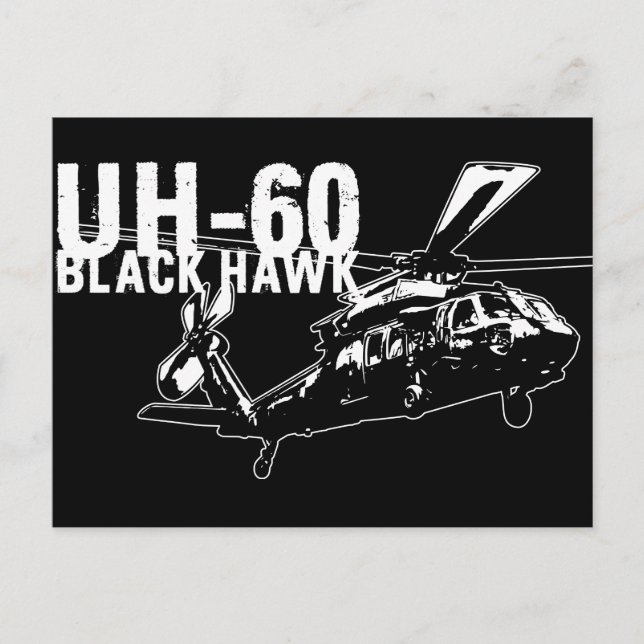 Black Hawk Postcard (Front)