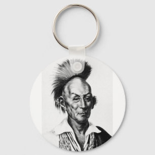 Black Hawk ~ Sac Sauk Indian Chief Key Ring