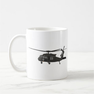 Black Hawk UH-60 Military Helicopter Coffee Mug