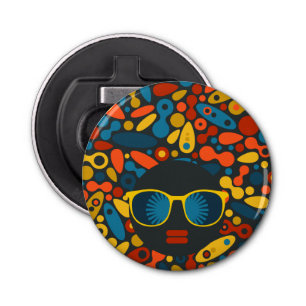 Black Head Woman #1 Bottle Opener