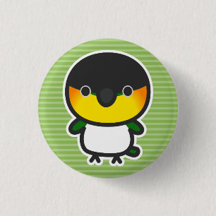 Black-headed Caique 3 Cm Round Badge