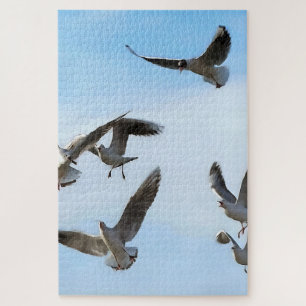 Black Headed Gulls Of The Bosphorus Art Jigsaw Puzzle