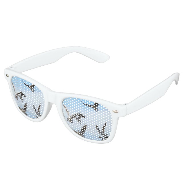 Black Headed Gulls Of The Bosphorus Art Retro Sunglasses (Angled)