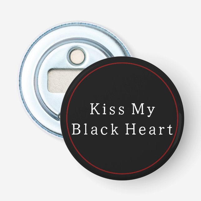 Black Heart Bottle Opener (Front)