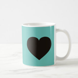 Black Heart Coffee Mug