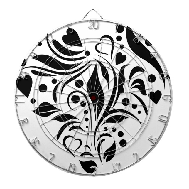 Black Heart Dartboard (Front)