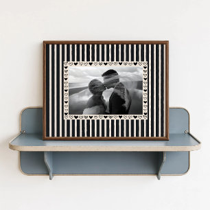 Black Heart Photo Poster - Personalised Gift