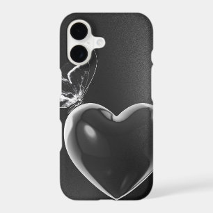Black Heart Tough Phone Case — Sleek