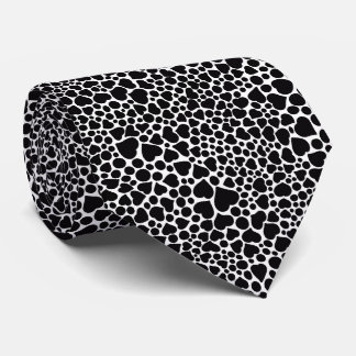 Black Hearts And Polka Dots Tie