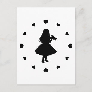 Black Hearts Around Alice Drinks Postcard