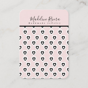 Black Hearts Artisan Earring Display Cards