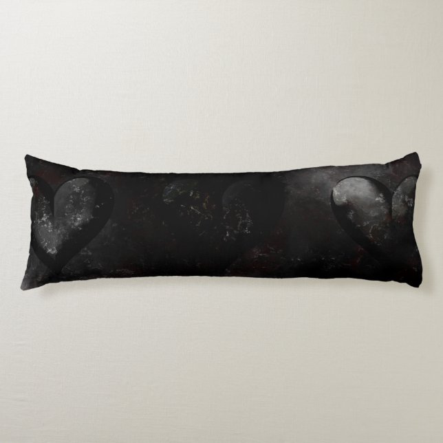 Black Hearts Body Cushion (Front)