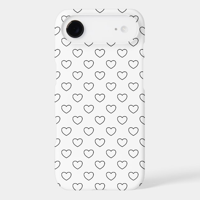Black hearts on white, young style (Back)