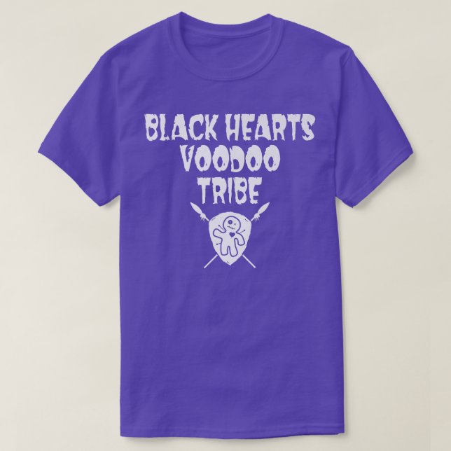 Black Hearts Voodoo Tribe Shield  249 T-Shirt (Design Front)