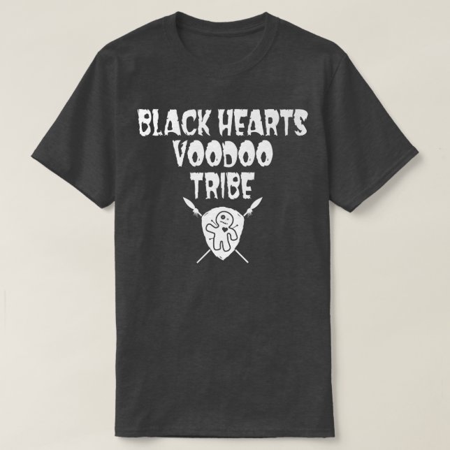 Black Hearts Voodoo Tribe Shield  249 T-Shirt (Design Front)