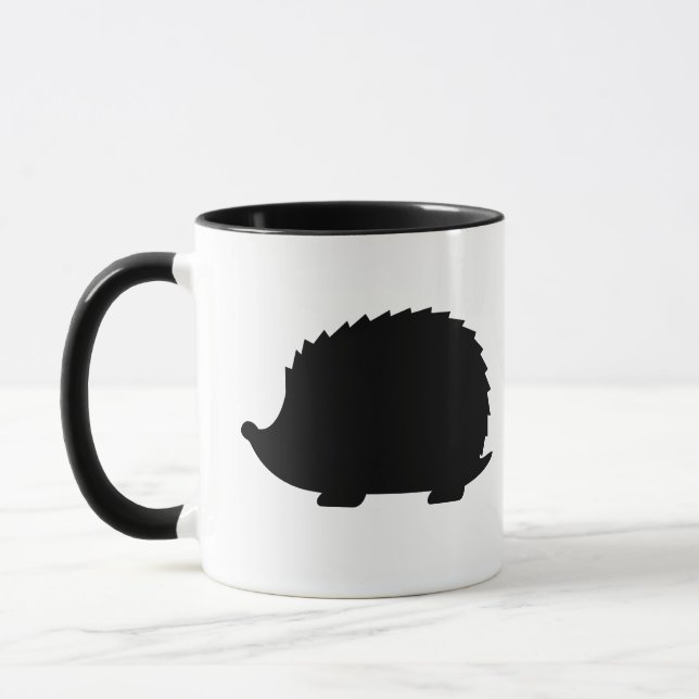 Black Hedgehog Mug (Left)
