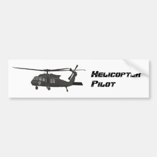 Black Helicopter Sticker