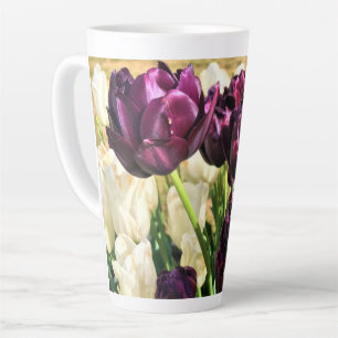 Black Hero Tulips, Oregon Latte Mug