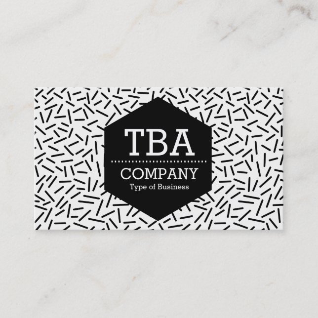Black Hexagon - Abstract 300117 Business Card (Front)