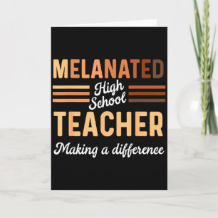 Black High School Teacher Black History Making A D Card