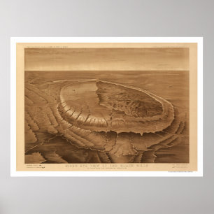 Black Hills of Dakota Birdseye View 1880 Poster