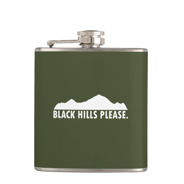 Black Hills Please Hip Flask (Front)