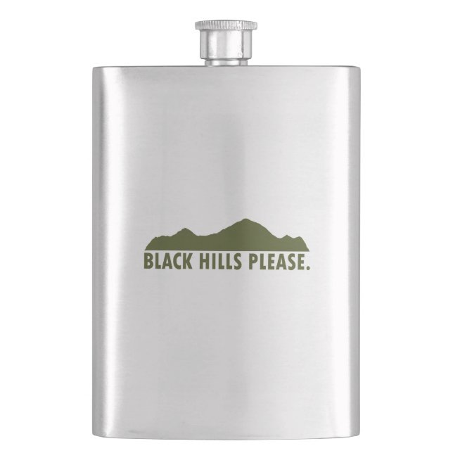 Black Hills Please Hip Flask (Front)