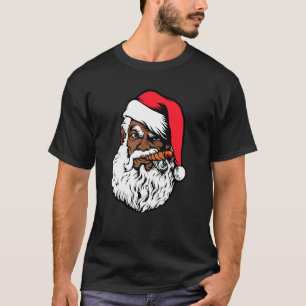 Black Hip Hop Santa Proud Afro African American Ch T-Shirt