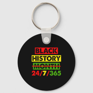 Black History 24 7 365 Africa Map Bhm Pride Afro W Key Ring