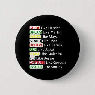 Black History 6 Cm Round Badge