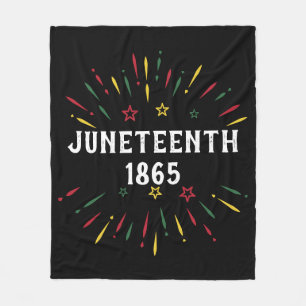 Black History African American Juneteenth 1865 Fleece Blanket