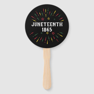 Black History African American Juneteenth 1865 Hand Fan