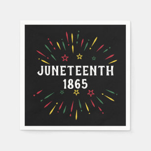 Black History African American Juneteenth 1865 Napkin