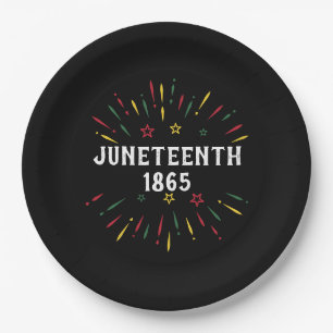 Black History African American Juneteenth 1865 Paper Plate