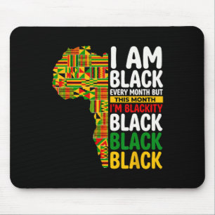 Black History African Map Men Women Melanin Pride Mouse Pad