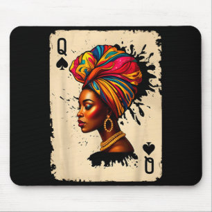 Black History African Melanin Queen Card Proud Gir Mouse Pad