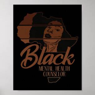 Black History African Mental Health Counsellor Afr Poster
