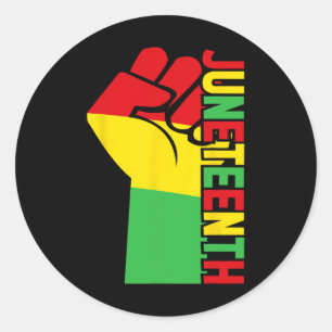 Black History American African Classic Round Sticker