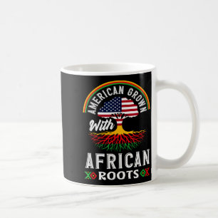 Black History American Grown With African Roots Tr Coffee Mug