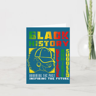 Black History Believe Achieve Succeed Design Card