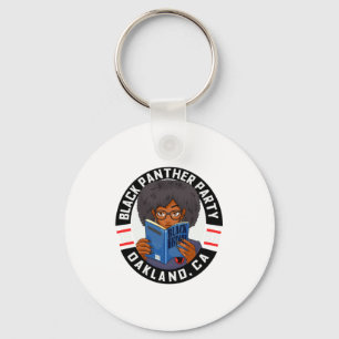Black History Book Panther Party Educated Girl 196 Key Ring