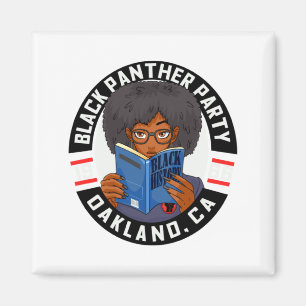Black History Book Panther Party Educated Girl 196 Magnet