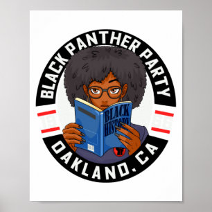 Black History Book Panther Party Educated Girl 196 Poster