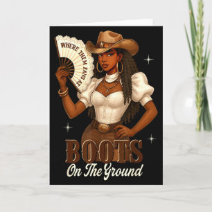 Black History Boots On The Ground Cowgirl Western  Card