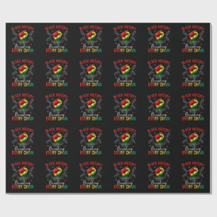 Black History Breaking Every Chain  Wrapping Paper