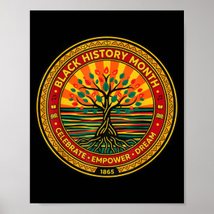 Black History Celebrate Educate Inspire Proud Blac Poster