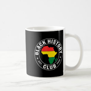 Black History Club Est 2026 Africa Pride For Men W Coffee Mug